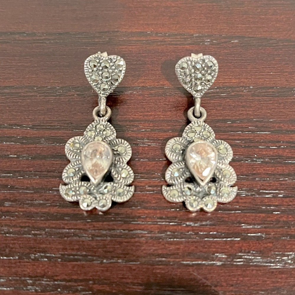 Silver earrings